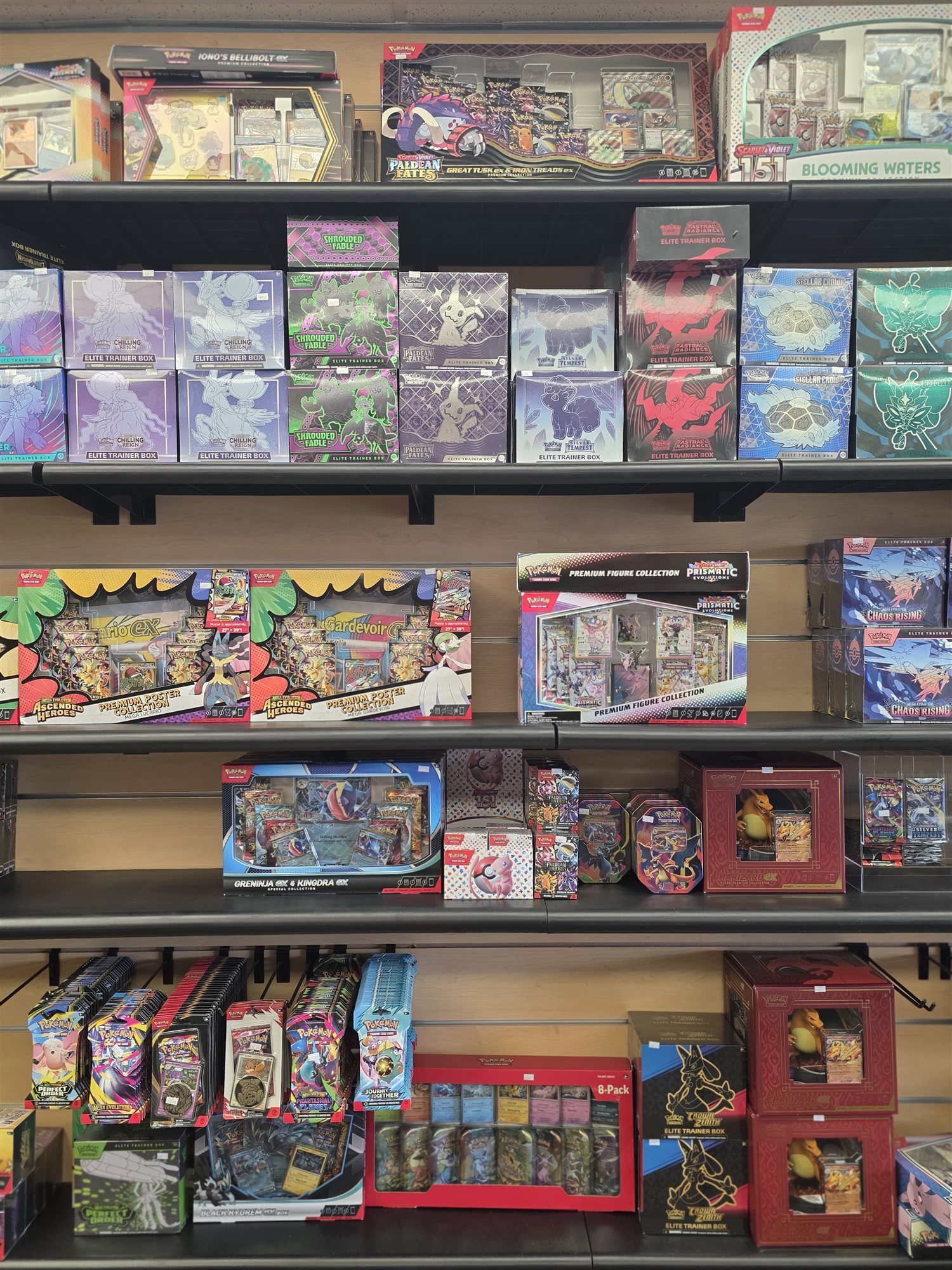 Pokémon tins and premium collection boxes at GG Hobby